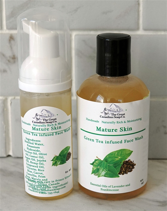 Green Tea Face Wash for Mature Skin | Natural Antioxidant Cleanser