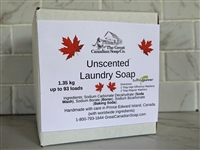 Laundry Soap Unscented Powder in a Cardboard Box - 1.35 kg (2 lbs 15.6 oz)
