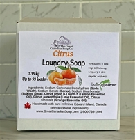 Laundry Soap Powder with Citrus in a Cardboard Box - 1.35 kg (2 lbs 15.6 oz)