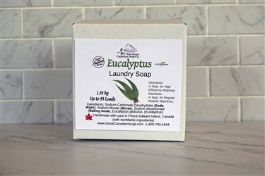 Laundry Soap Powder with Eucalyptus in a Cardboard Box - 1.35 kg (2 lbs 15.6 oz)