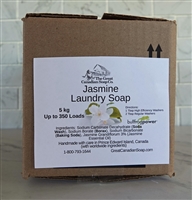 Jasmine Laundry Soap Powder - 98% Natural - 5.0 kg (11 lbs 0.0 oz) Cardboard Box