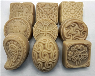 celtic forest goat milk soap with pine cedarwood and vanilla handmade in Canada