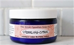 Sparkling Citrus Organic Shea Butter Cream - 100% Natural - 120 ml (4.1 fl oz) Jar