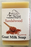 Sandalwood Goat Milk Soap - Rectangle Bar 100 g