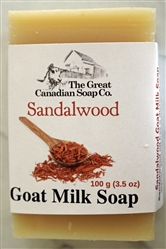 Sandalwood Goat Milk Soap - Rectangle Bar 100 g