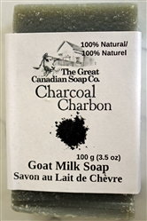 Charcoal Unscented Goat Milk Soap - Rectangle Bar 100 g