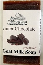 Winter Chocolate Goat Milk Soap Rectangle Bar 100g