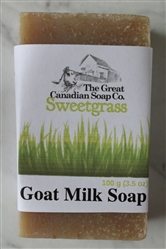 Sweetgrass Goat Milk Soap - 98% Natural - Rectangle Bar 100 g (3.5 oz)