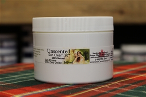 Unscented Zinc Oxide Cream - 100% Natural - 240 ml (8.1 fl oz) Jar