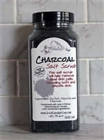 Charcoal Salt Scrub - 500 ml (16.9 fl oz)