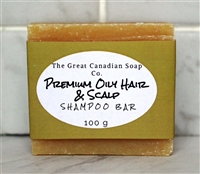 Premium  Oily Hair and Scalp Hard Goat Milk SHAMPOO Bar - Square 100 g (3.5 oz)