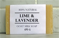 Lime & Lavender Goat Milk Soap - Large Bar 175 g