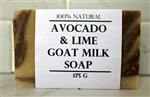 Avocado & Lime Goat Milk Soap-Extra Large Bar 175g