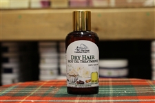 Dry Hair Hot Oil Treatment - 100% Natural - 60 ml (2.0 fl oz) Bottle