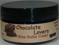 Chocolate Lovers Shea Butter Cream - 98% Natural - 60 ml (2.0 fl oz) Jar