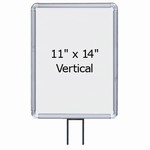 11" x 14" Radius Corner Sign Frame for 13' Beltrac Stanchons