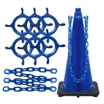 Blue Traffic Cone Chain Connector Kit