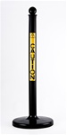 2.5" Plastic Safety Stanchion Black