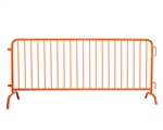 Steel Barricade With Bridge Feet - Orange 8'4"