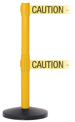 SafetyMaster Barrier Stanchion with 2 Xtra wide 11 Feet Belts