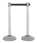 Silver Premium Steel Stanchion Barrier