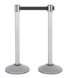 Silver Premium Steel Stanchion Barrier