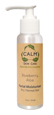 CALM Natural Eco Friendly Skin Care Blueberry Aloe Facial Moisturizer