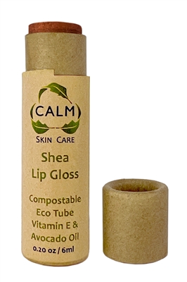 CALM Shea Eco Paper Lip Gloss Tubes - Biodegradable