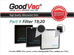 GoodVac Replacement Filter Kit made to fit Oransi Max air purifiers