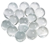 14mm Clear Player Marbles 1 lb Approximately 120 Marbles