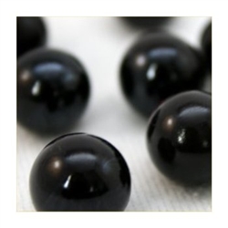 14mm Opal/Solid Black Marbles 1 lb Approximately 120 Marbles