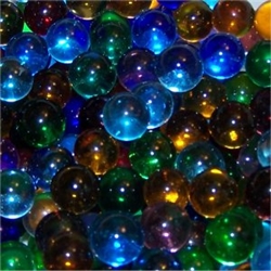 *14mm Assortment Transparent Marbles Southpaw 7-25 lb boxes Apx. 21,000 Marbles