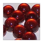 16mm Crystal Dark Amber Player Marbles 1 lb Approximately 85 Marbles