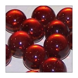 16mm Crystal Dark Amber Player Marbles 1 lb Approximately 85 Marbles
