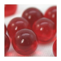 16mm Crystal Red Player Marbles 1 lb Approximately 85 Marbles