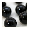 16mm Opal/Solid Black Player Marbles 1 lb Approximately 85 Marbles