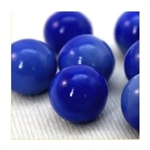 16mm Opal/Solid Blue Player Marbles 1 lb Approximately 85 Marbles