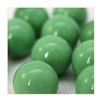 16mm Opal/Solid Green Player Marbles 1 lb Approximately 85 Marbles