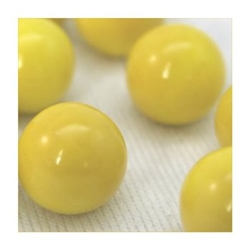 16mm Opal/Solid Yellow Player Marbles 1 lb Approximately 85 Marbles