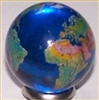 23mm Earth Transparent Blue with Natural Color Continents Each