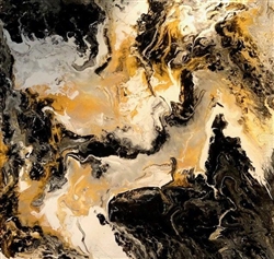 Original Acrylic Pour Flat Board #AP004 6x6"