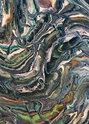 Original Acrylic Pour Flat Board #AP007 5x7"