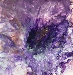 Original Acrylic Pour Flat Board #AP008 6x6"