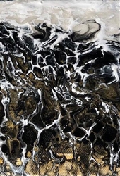 Original Acrylic Pour Flat Board #AP009 4x5"