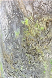 Original Acrylic Pour Flat Board #AP015 5x7"