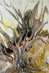 Original Acrylic Pour Flat Board #AP027 5x7"