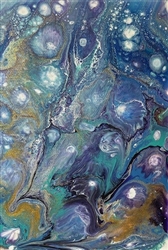 Original Acrylic Pour Flat Board #AP029 5x7"
