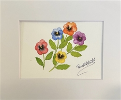 Original Watercolor 5x7" Framed FW002