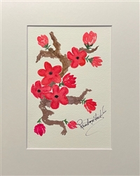 Original Watercolor 5x7" Framed FW004