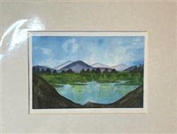 Original Watercolor 5x7" Framed FW009